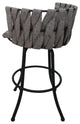 Set of 3, Metalona Counter Stool, Mojave Gray, Black, 26"