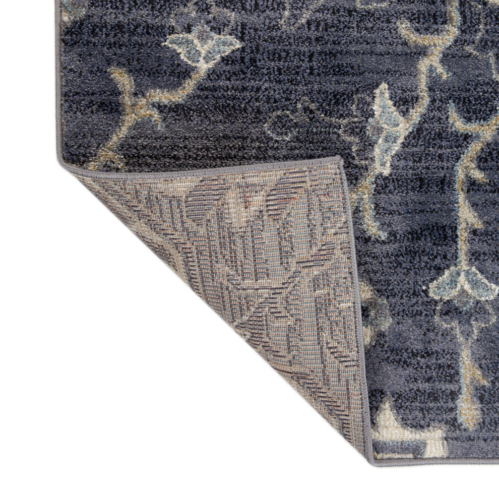 Jordan Eva Runner, Purple, 2'7" x 10", Medallion