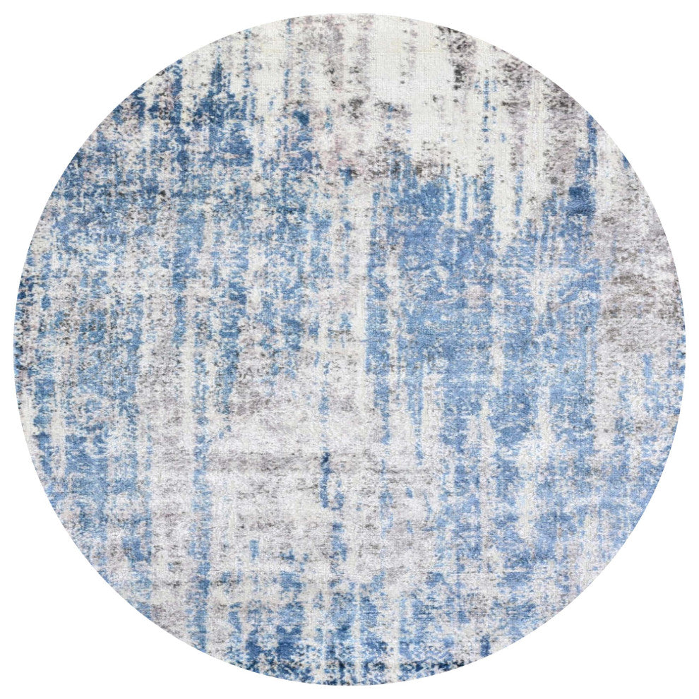 Ahgly Company Indoor Round Mid-Century Modern Area Rugs, 6' Round