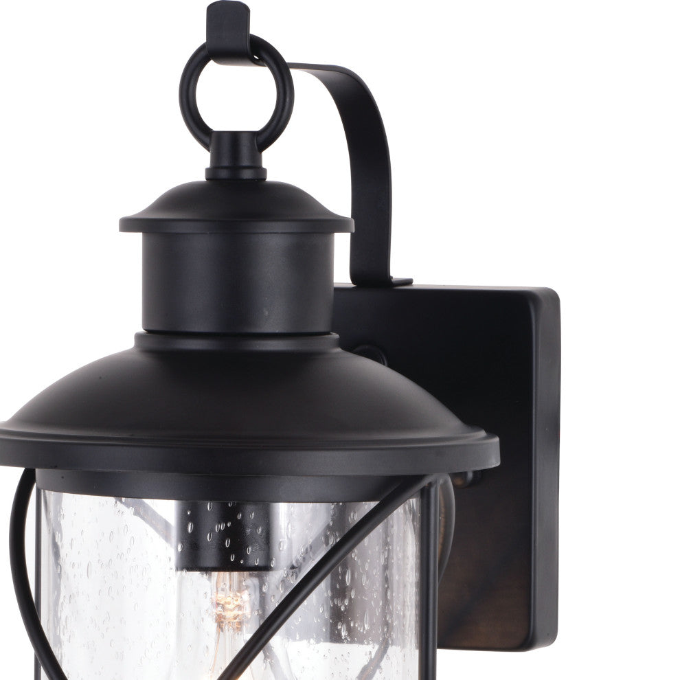 Adams 6.5" Outdoor Wall Light Black