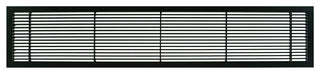AG10 2.25"x10" Aluminum Fixed Bar Air Vent Grille, Black Matte