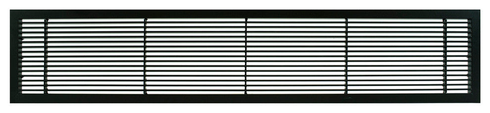 AG10 2.25"x10" Aluminum Fixed Bar Air Vent Grille, Black Matte