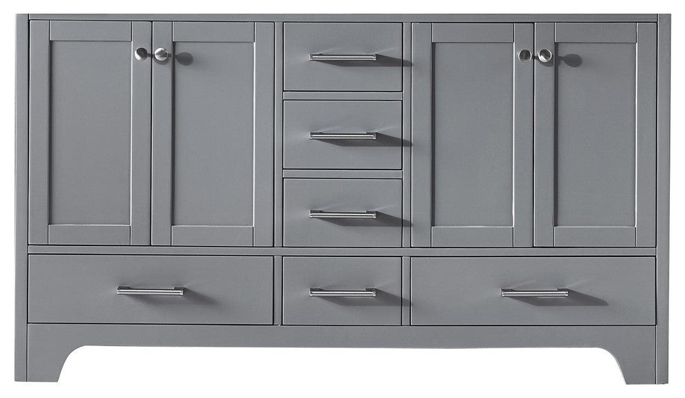 60" Double Sink Bathroom Vanity Base