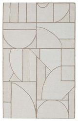 Mid-Century Epure Area Rug, Neutral, 6'x9'