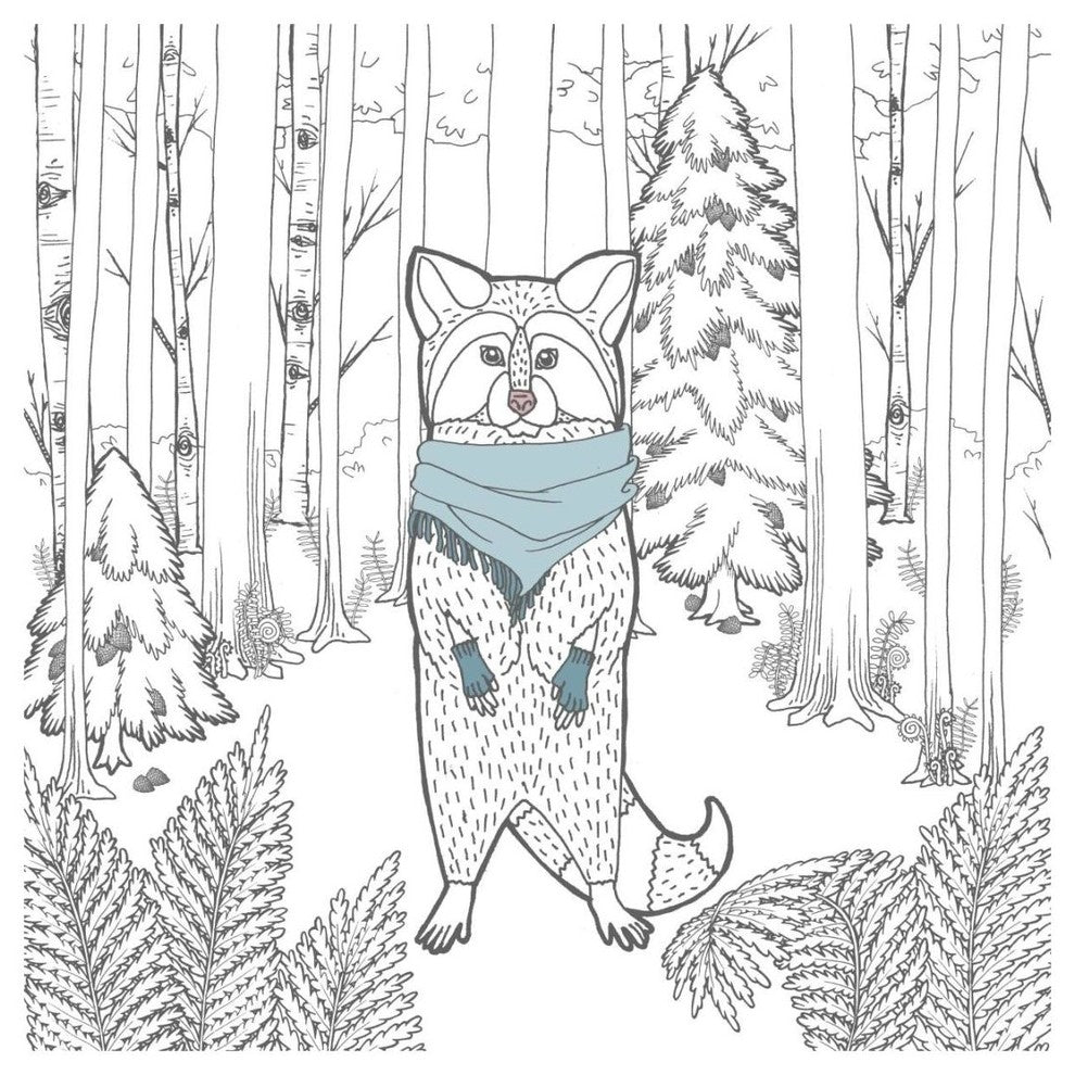 "Color the Forest Color II" Digital Paper Print by Elyse DeNeige, 20"x20"