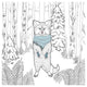 "Color the Forest Color II" Digital Paper Print by Elyse DeNeige, 20"x20"