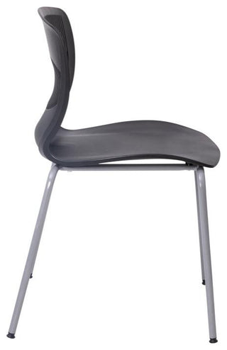 Hercules Series Commercial Grade 770 lb. Capacity Ergonomic Stack Chair, Black