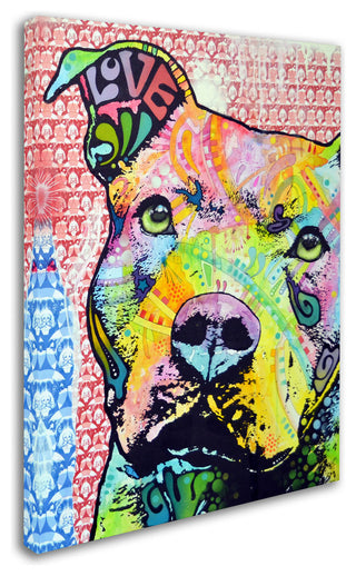 Dean Russo 'Thoughtful Pitbull II' Canvas Art, 18x24