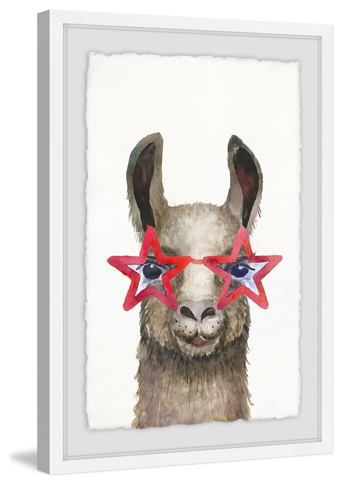 "Star Glasses" Framed Painting Print, 16"x24"