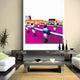 World Cup 2018, Foosball Table Pop Art, 48"x36" Stretched