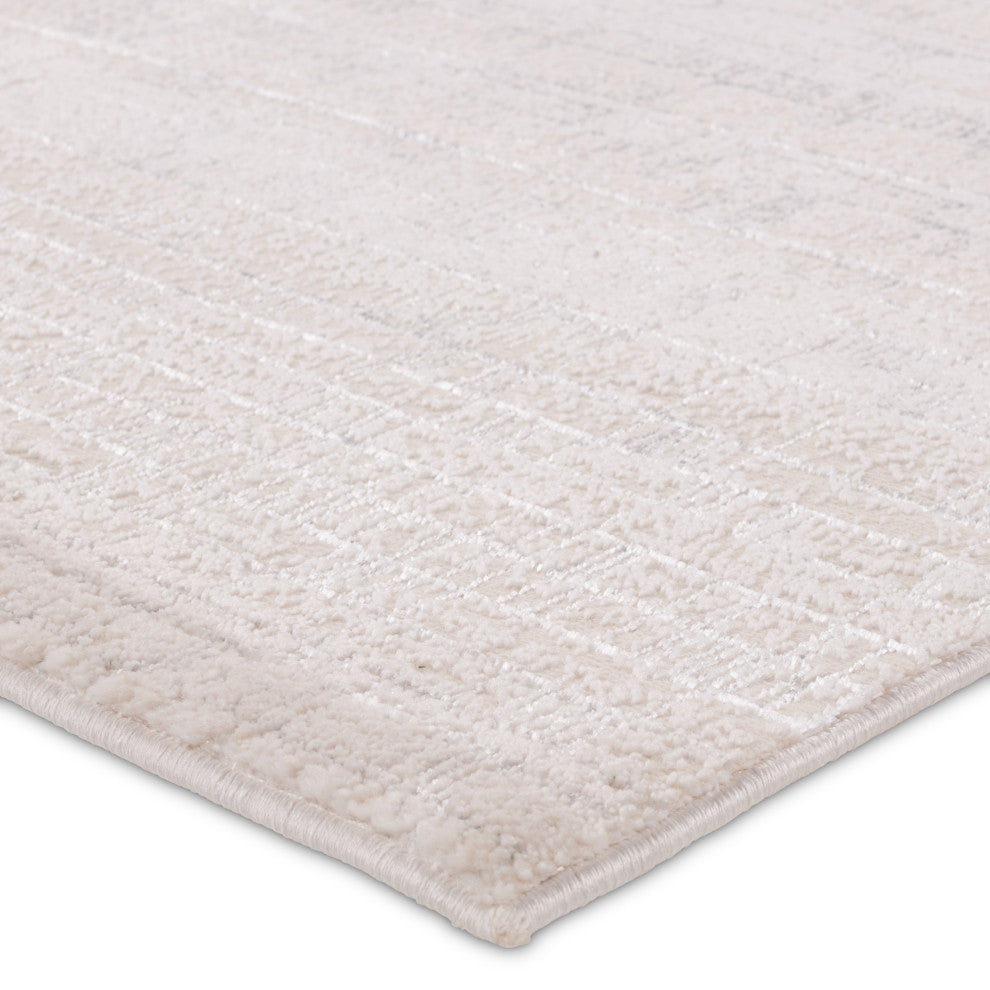 Jaipur Living Taleen Striped Cream/Silver Area Rug 9'3"X13'