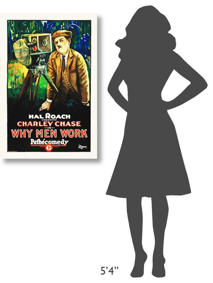 "Why Men Work" Stretched Canvas Giclee by Hollywood Photo Archive, 24x36"
