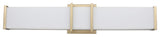 1-Light, 26W LED Vanity Light, Brushed Gold/Acrylic Shade