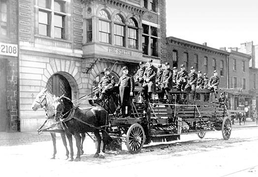 Market Street 2108 Hook 'N Ladder, Philadelphia, PA - Paper Poster 20" x 30"