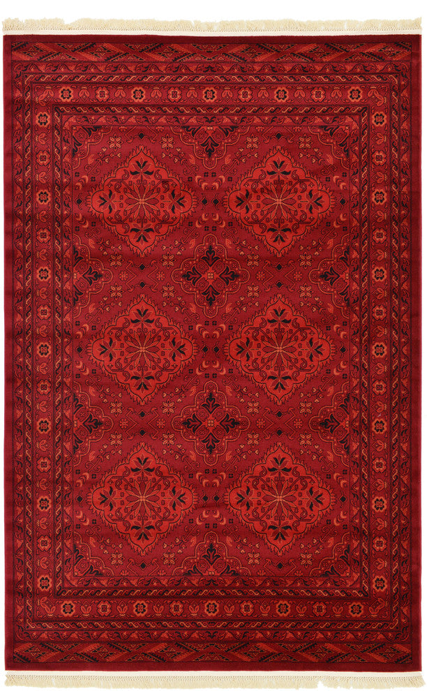 Unique Loom Red McKinley Tekke 6'x9' Area Rug