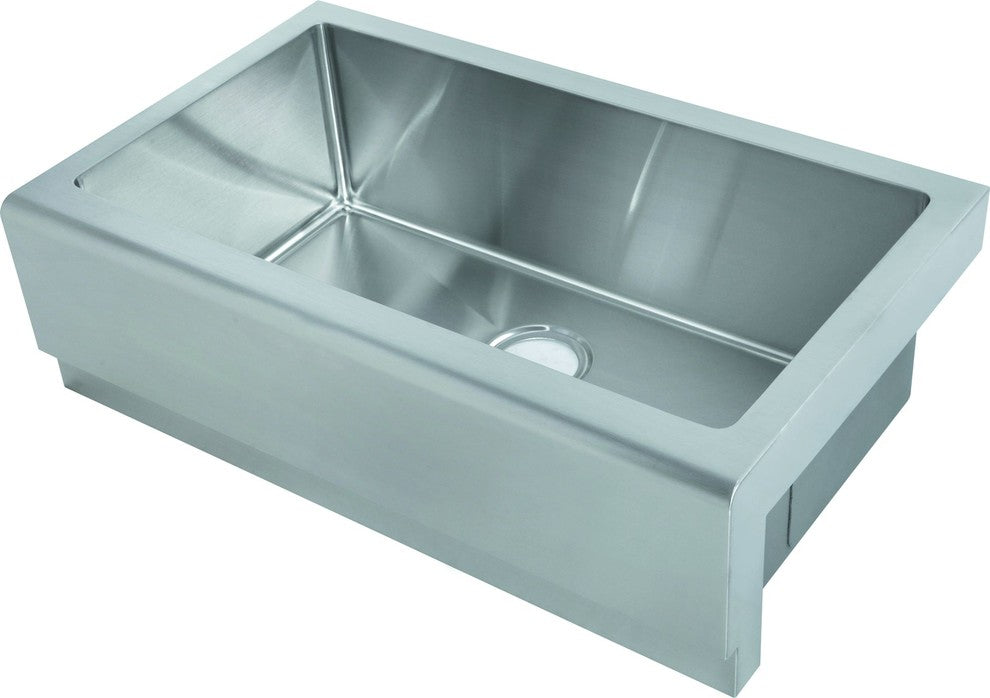 Yosemite Home Decor Farmhouse Single Sink, Satin Stainless, MAGYM3218SAP