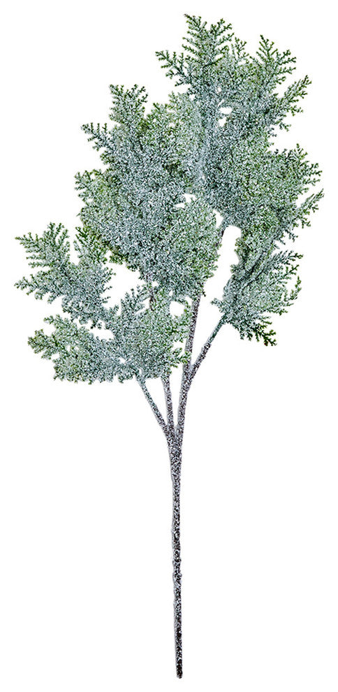 Snowy Juniper Spray, 21"