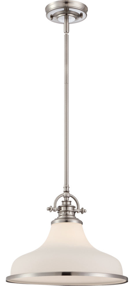 Grant 1-Light Pendant, Brushed Nickel