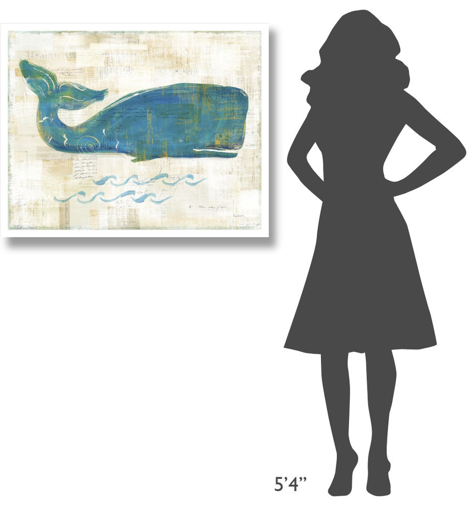 "On the Waves I" Digital Paper Print by Sue Schlabach, 37"x30"