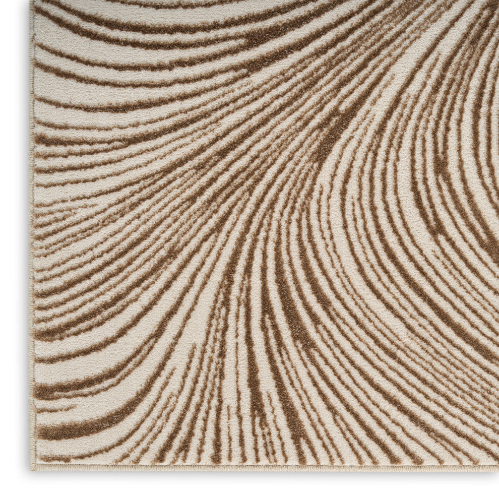 DKNY Central Park West 2' x 6' Beige Brown Modern Indoor Rug