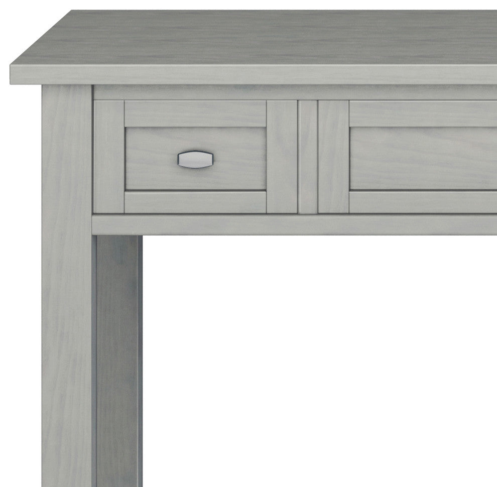 Warm Shaker SOLID WOOD Desk, Fog Grey