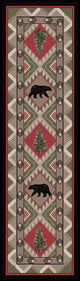 Quilted Forest, Green, 2'x8'