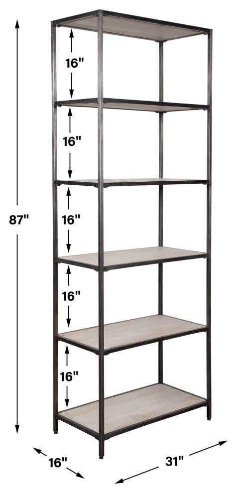 Uttermost Baldwin Industrial Etagere