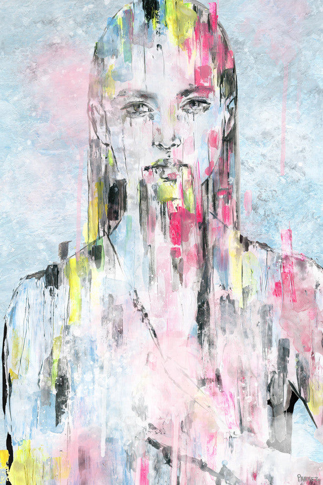 "Pretty in Colors" Painting Print on Wrapped Canvas, 40"x60"