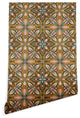 Deny Designs Pimlada Phuapradit Floral Tile, Yellow Wallpaper, Yellow, 2'x8'
