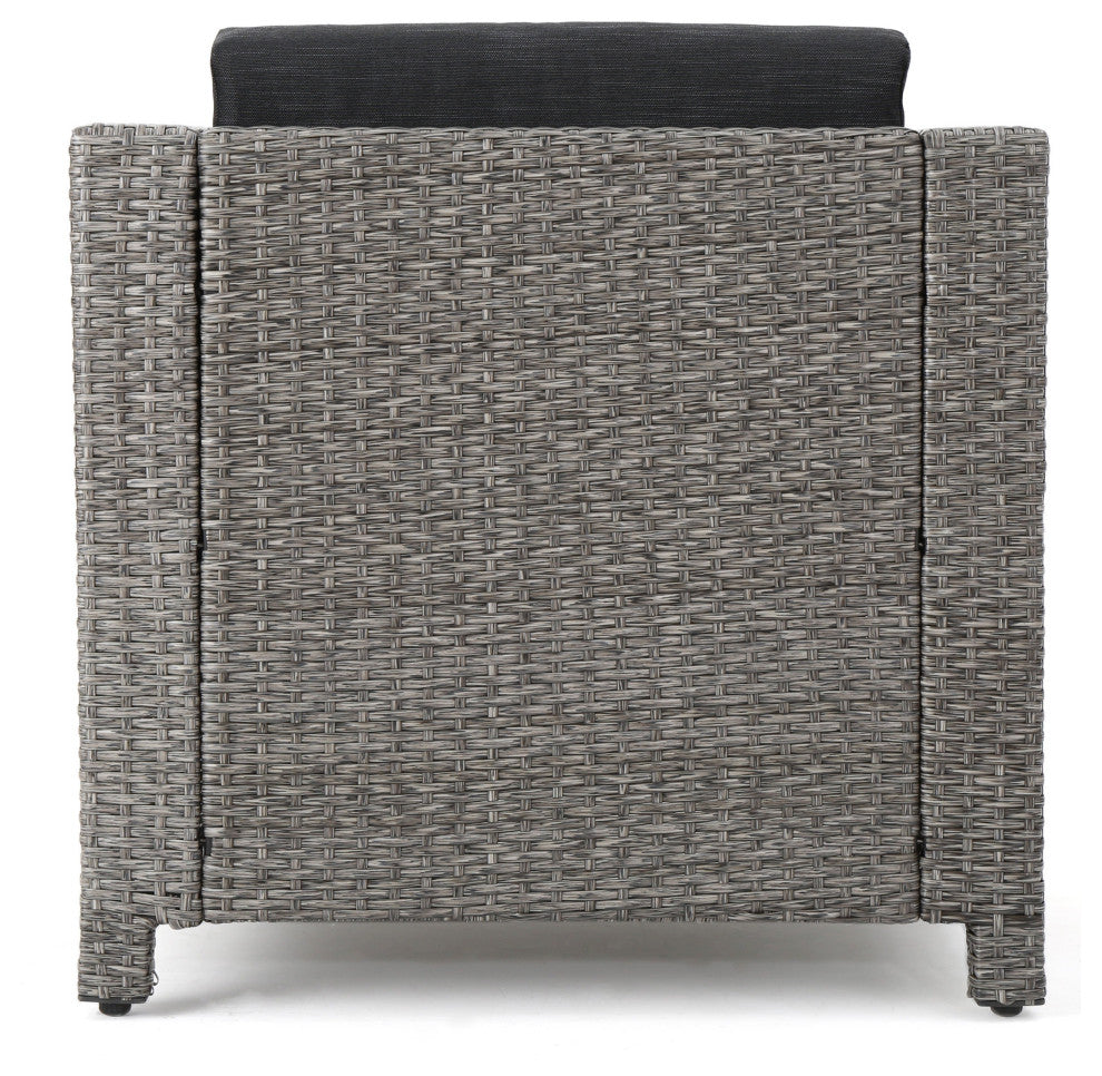GDF Studio Venice Outdoor 4-Piece Wicker Sofa Set