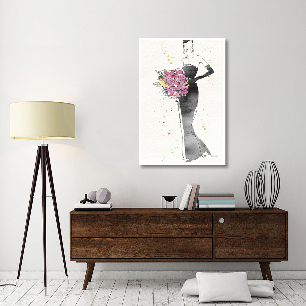 "Floral Fashion III v2" Digital Paper Print by Anne Tavoletti, 34"x50"