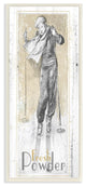 Fresh Powder Vintage Skiing Print Design, 7"x17"