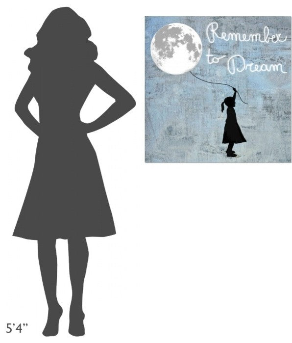 "Remember to Dream" Stretched Canvas Giclee by Masterfunk Collective, 30x30"