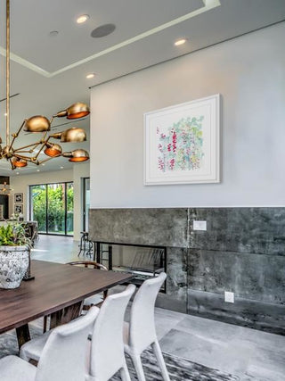 "Winter Berries" Framed Painting Print, 32"x32"