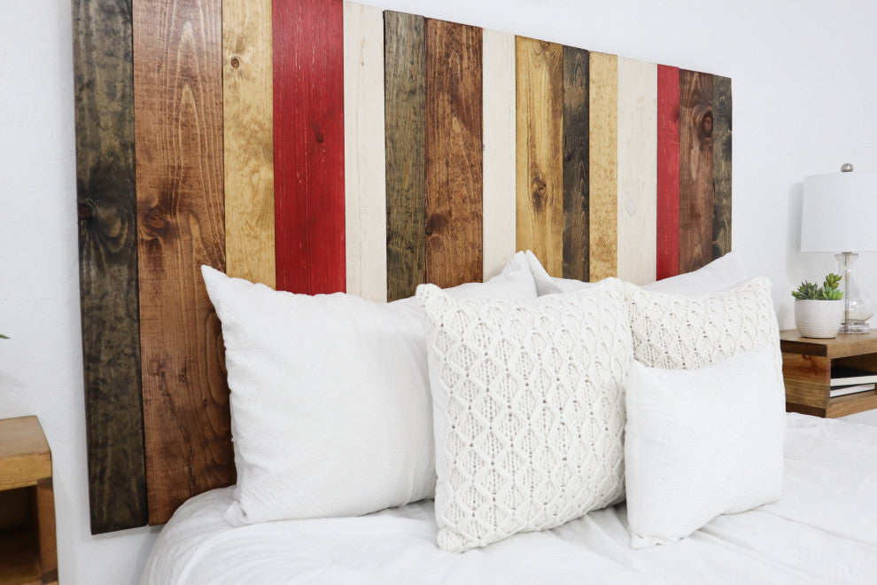 Handcrafted Headboard, Hanger Style, Fall Mix, Queen
