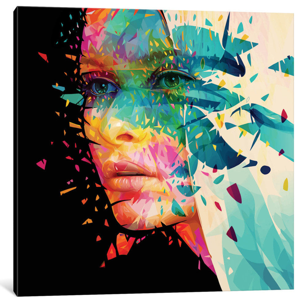 "Paint Flowers" by Alessandro Pautasso, 37x37x1.5