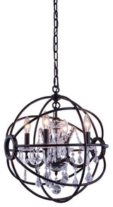 Urban Collection Pendent Lamp, Clear Shade, Dark Bronze