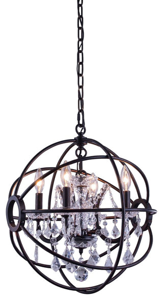 Urban Collection Pendent Lamp, Clear Shade, Dark Bronze