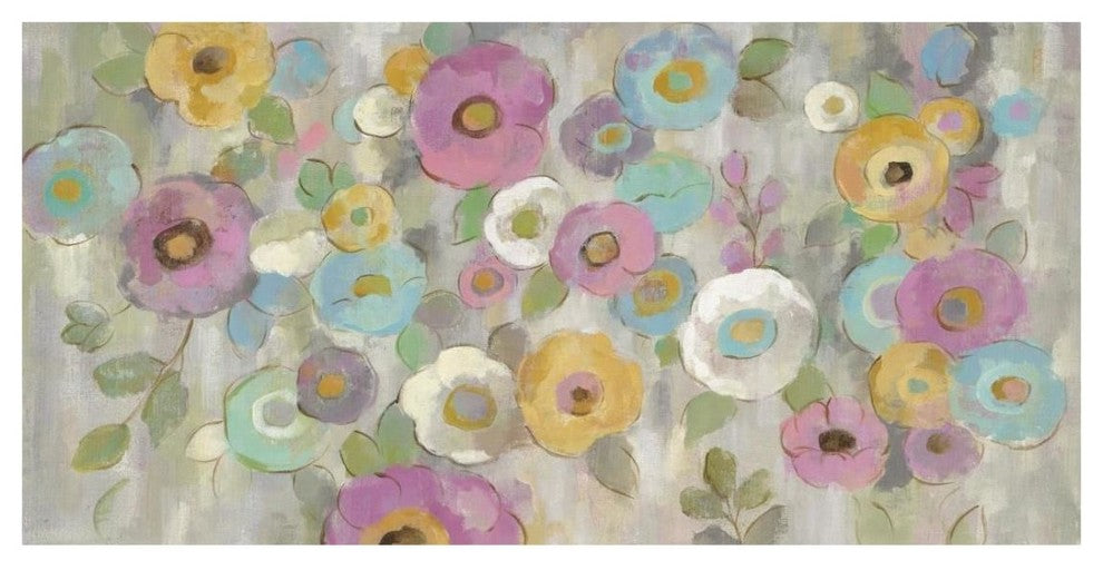 "Fog and Flowers I" Digital Paper Print by Silvia Vassileva, 26"x14"