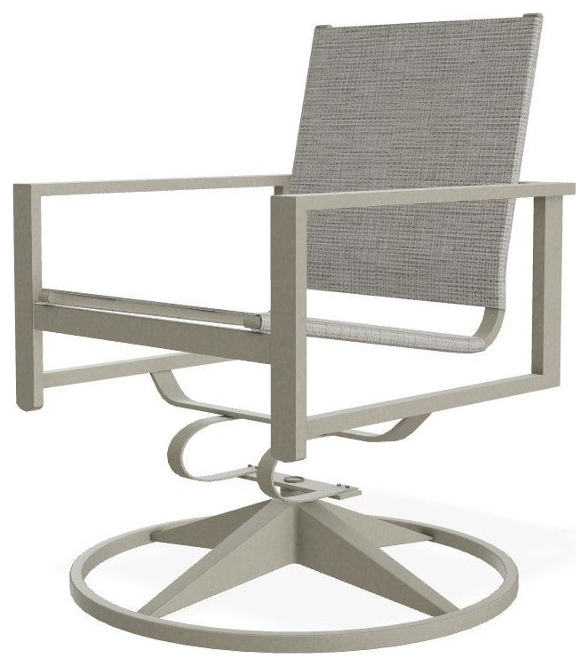 Tribeca Sling Outdoor Swivel Rocker, Burke/Storm