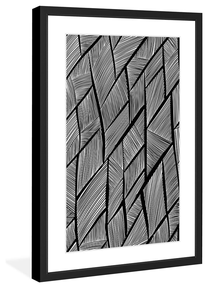 "Overlap" Framed Painting Print, 16"x24"