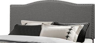 Kiley Headboard, Full/Queen, Stone Fabric, Metal Headboard Frame Not Included
