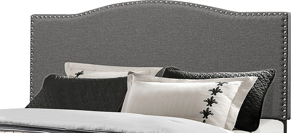 Kiley Headboard, Full/Queen, Stone Fabric, Metal Headboard Frame Not Included