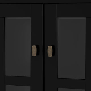 Close-up of door handle/edge on white background.