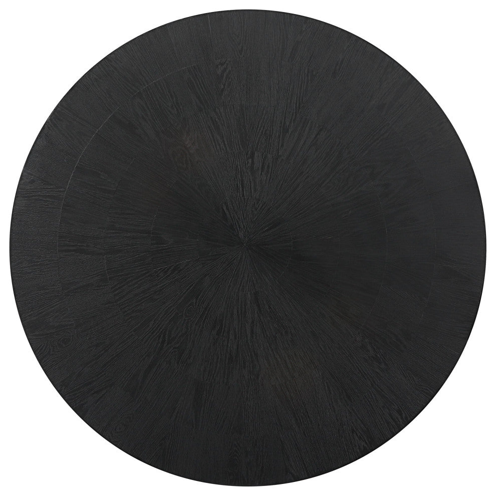 Uttermost Gidran Round Black Dining Table