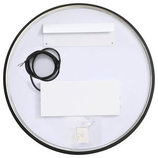 Modern Black Led Mirror, 18"