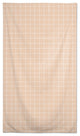 Peach And White Grid 58 x 102 Outdoor Tablecloth