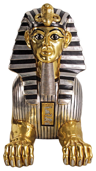 Grand Gilded Egyptian Sphinx