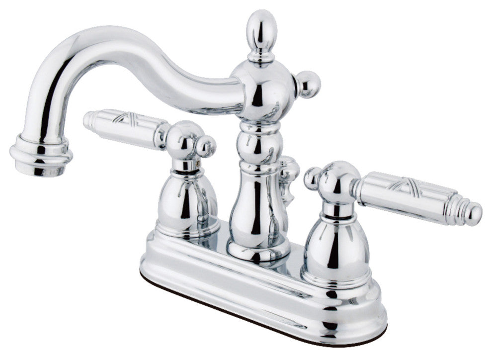 Kingston Brass 4" Centerset Bathroom Faucet, Polished Chrome