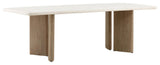 Modern White Terrazzo Outdoor Dining Table